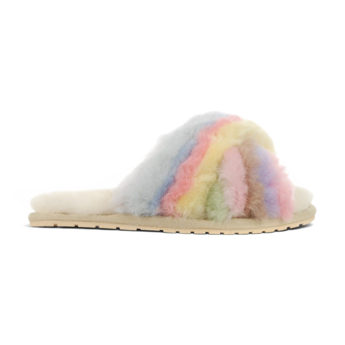 Pantoufles Emu Australia pour femmes, modèle Mayberry Rainbow Pastel W12475.PAST