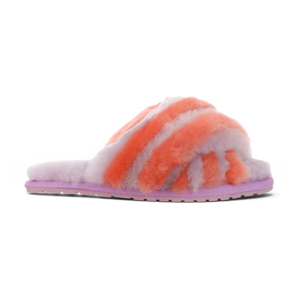 Pantoufles Emu Australia pour femmes, couleur mauve sorbet Mayberry, référence W12867.MAMI