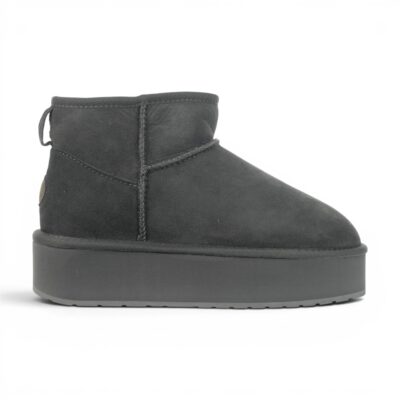 Bottes à plateforme Stinger Micro Flatform pour femmes d'Emu Australia, couleur anthracite, W13082.CHAR