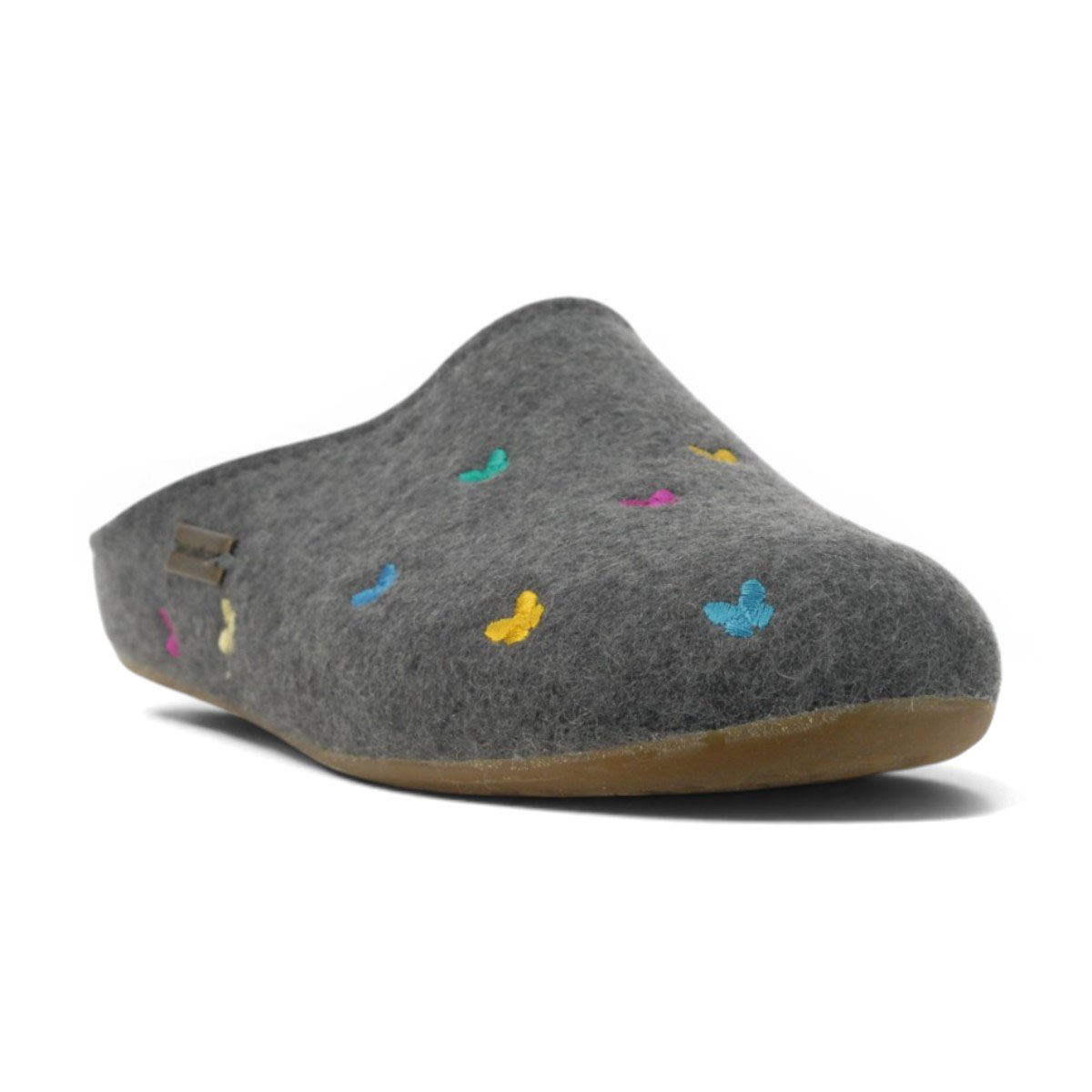 Haflinger Unisex Farfalline Grey Slippers 484014.GREY - Image 2