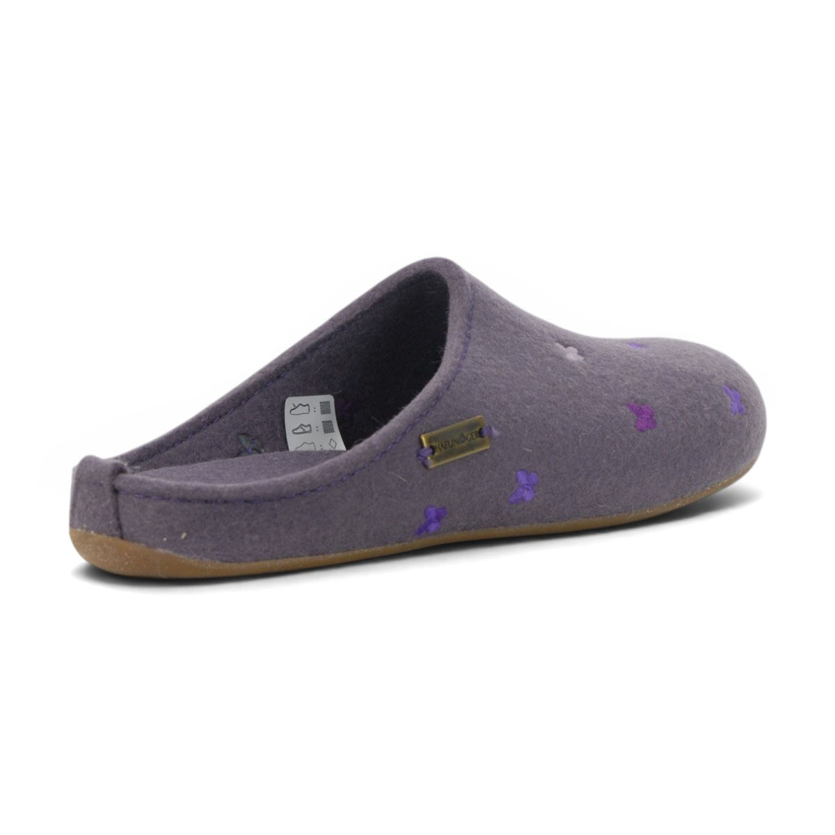 Haflinger Unisex Farfalline Mauve Slippers 484014.MAUVE - Image 3
