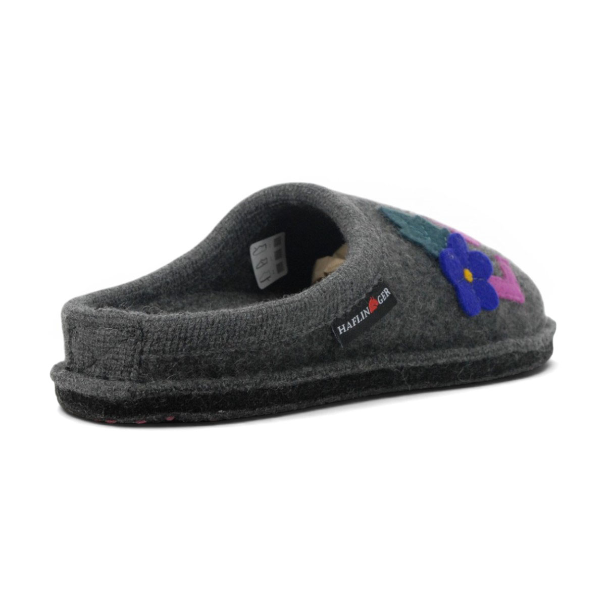 Haflinger Unisex Love And Peace Grey Slippers 313093.GREY - Image 3