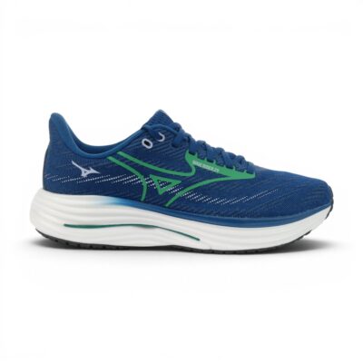 Mizuno Men's Wave Rider 29 Sailor Blue/Goblin Green Running Shoes 411538.SB4C