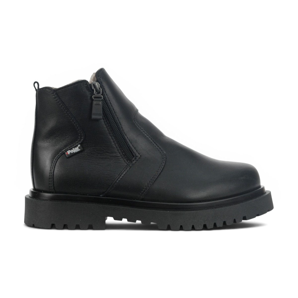 Bottes d'hiver en cuir noir Pajar Bili 2.0 Eldorado pour hommes