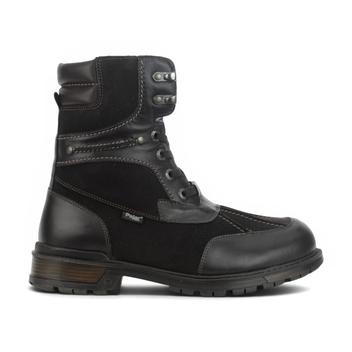 Bottes d'hiver en cuir marron foncé pour homme Pajar, disponibles chez Carrefour