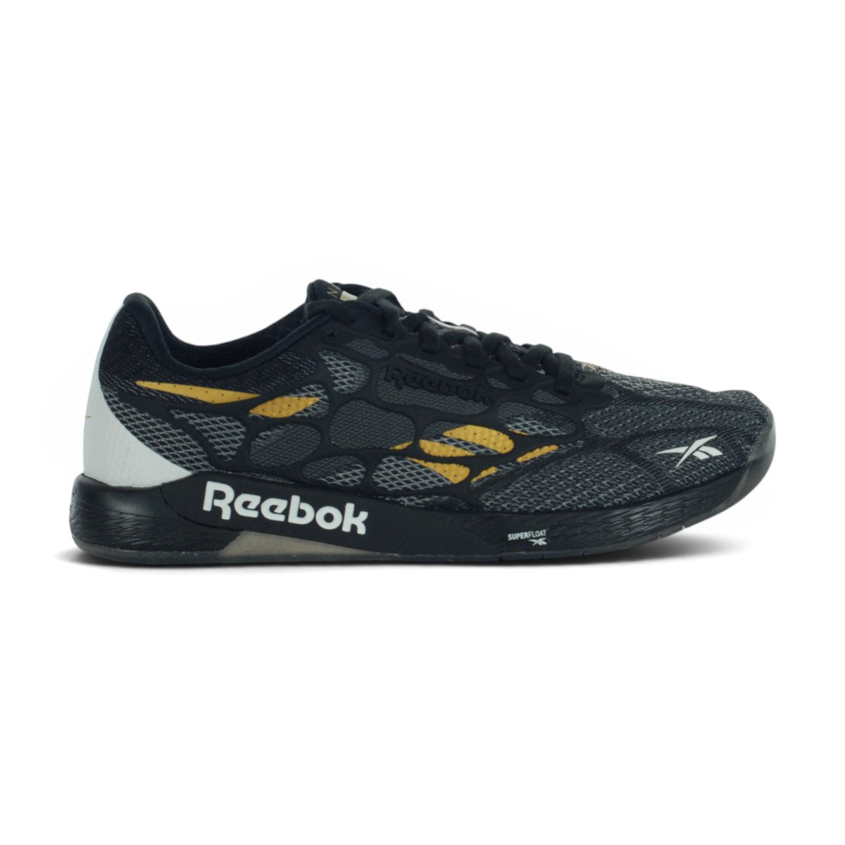 Reebok Unisex Nano Pro Black/White/Gold Training Shoes 100225440