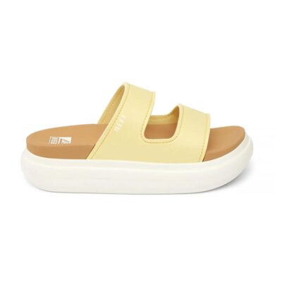 Reef Women's Cushion Bondi 2 Pale Banana Bar Slides Sandals CJ6471