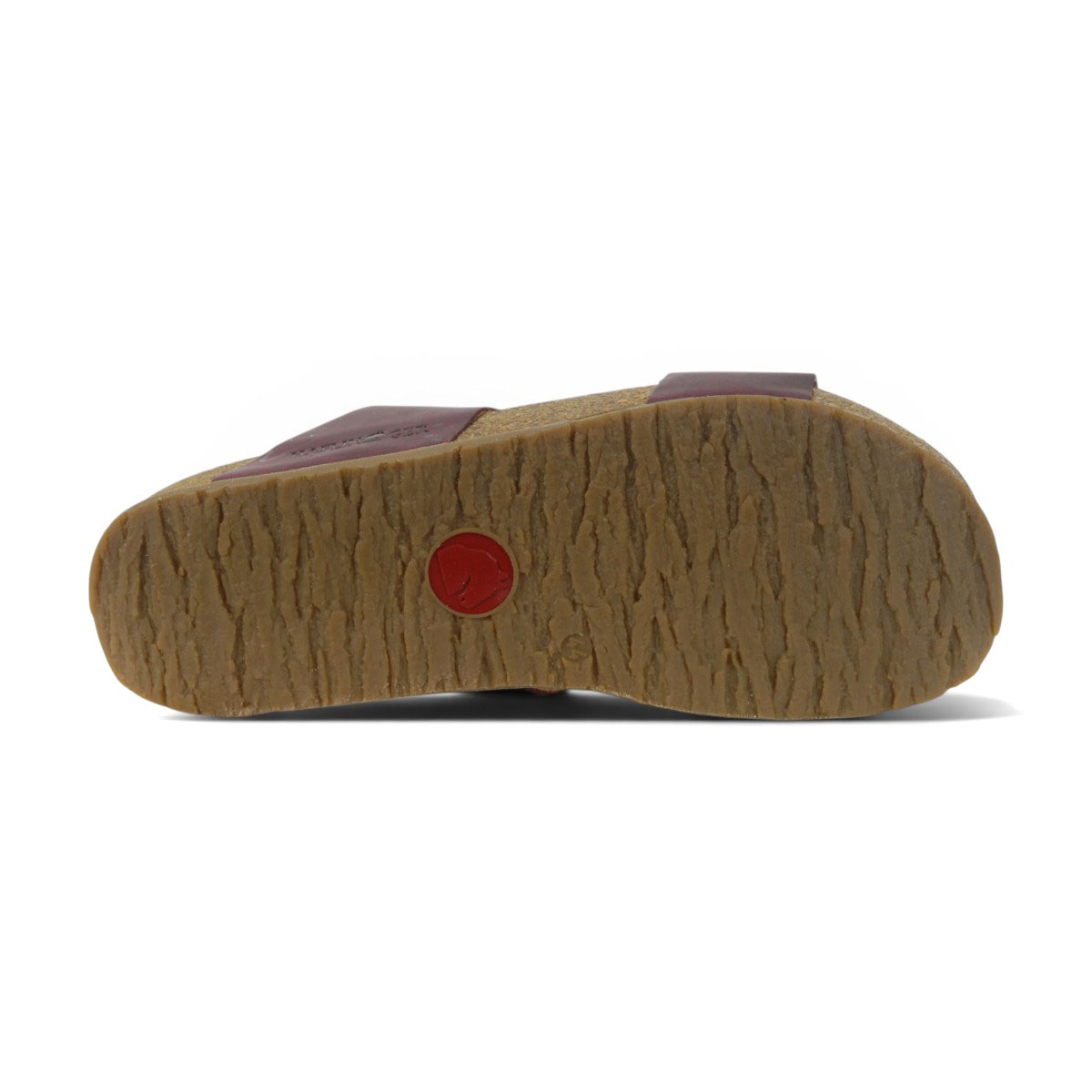 Haflinger Unisex Andrea Bordeaux Leather Sandals 819016.BORDEAUX - Image 4