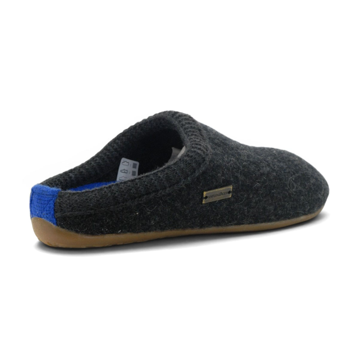 Haflinger Unisex Dakota Classic Charcoal/Graphite Slippers 491001.CHARCOAL - Image 3
