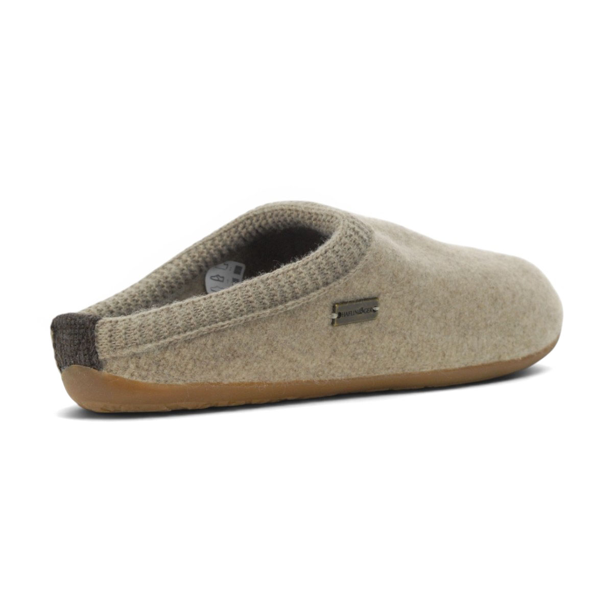 Haflinger Unisex Dakota Classic Natural/Linen Slippers 491001.NATURAL - Image 3