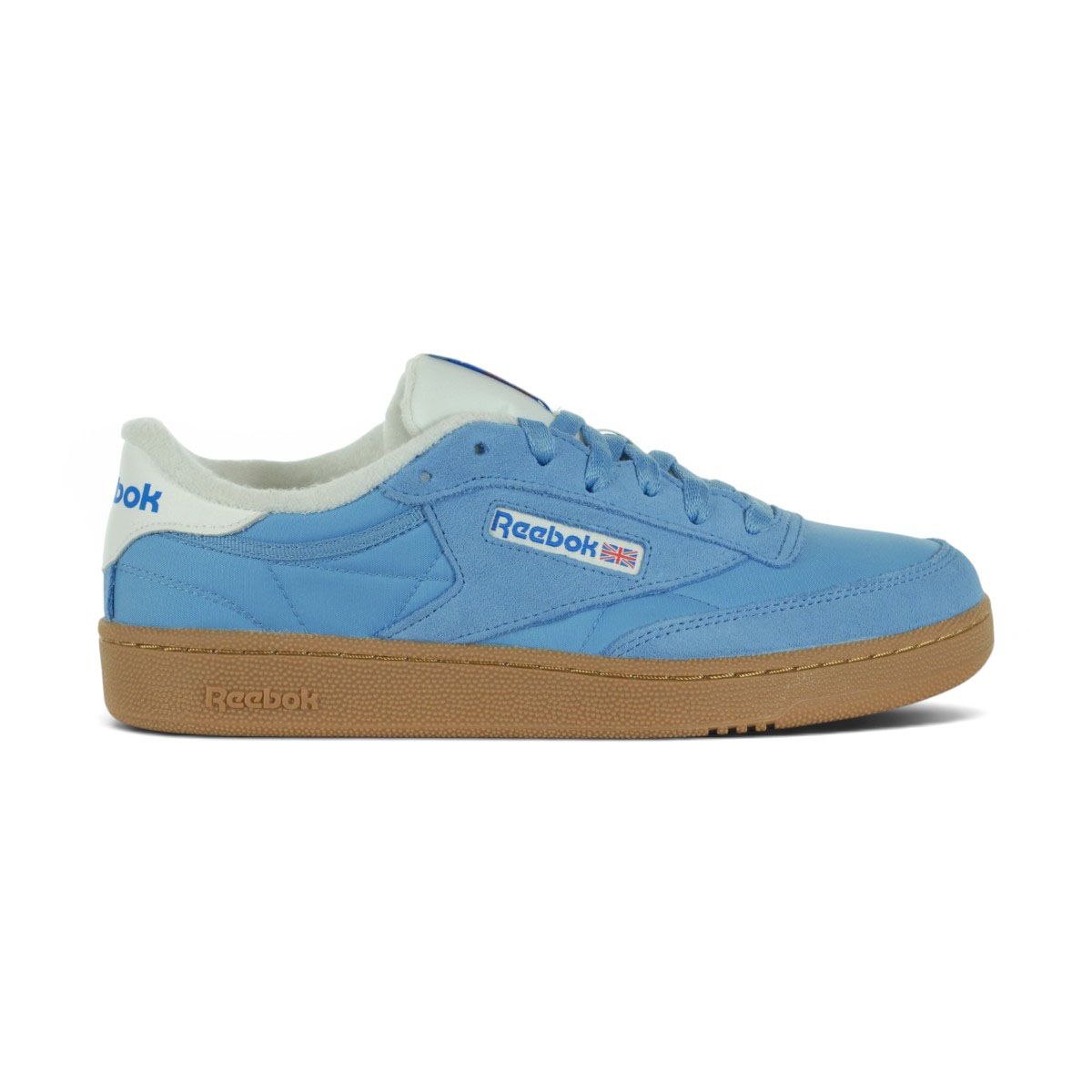 Baskets Reebok Club C 85 Essential pour homme, bleu/craie/gomme, référence 100239620