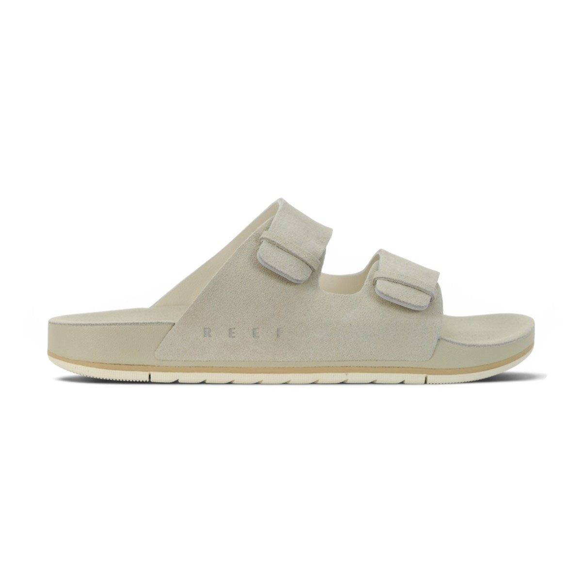 Reef Men's Ojai Two Bar Oat Leather Slides CJ3705