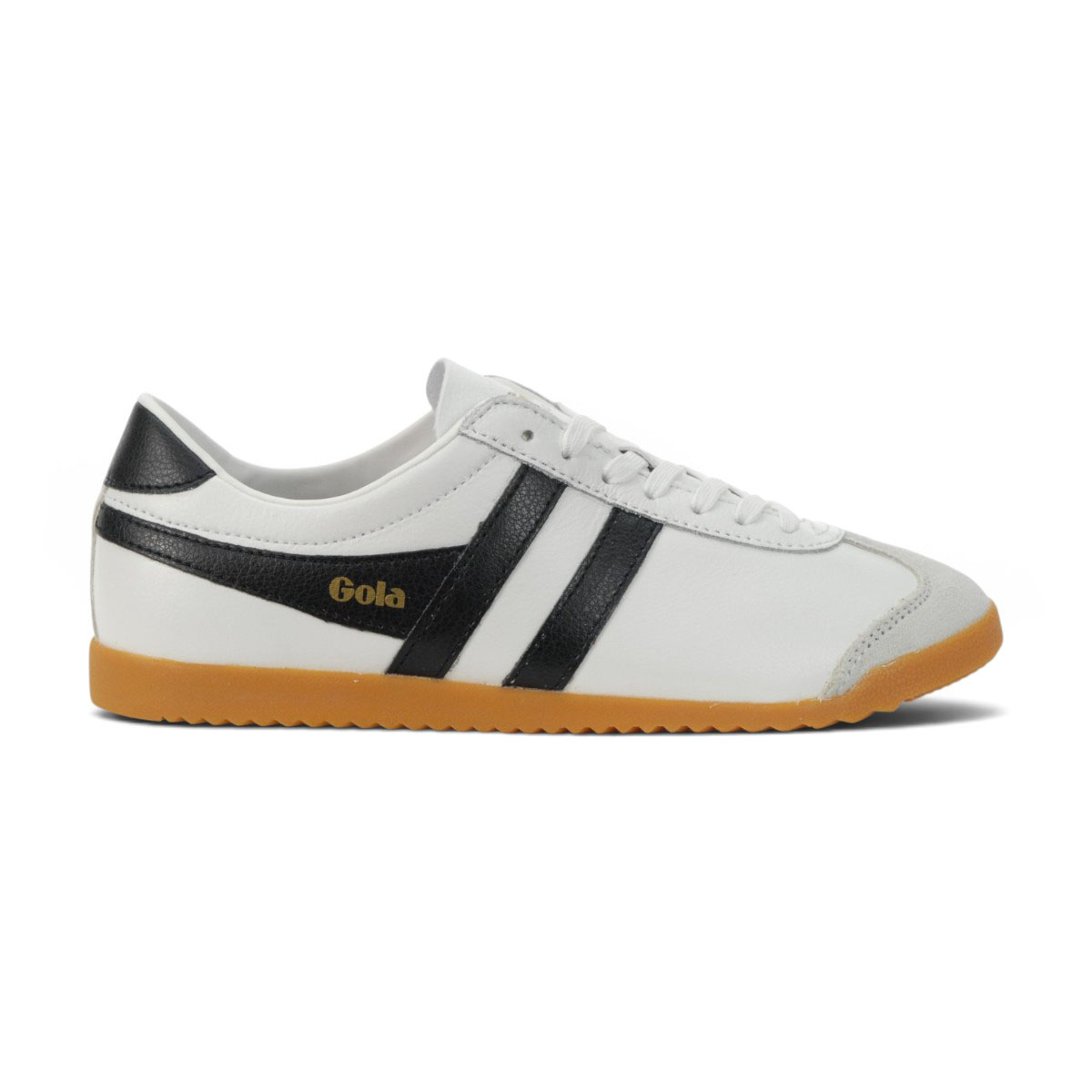 Gola Women's Bullet Leather White/Black/Gum Sneakers CLA157WB