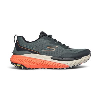 Skechers Men's Max Cushioning Premier Olive/Orange Trail Running Shoes 220923.OLV