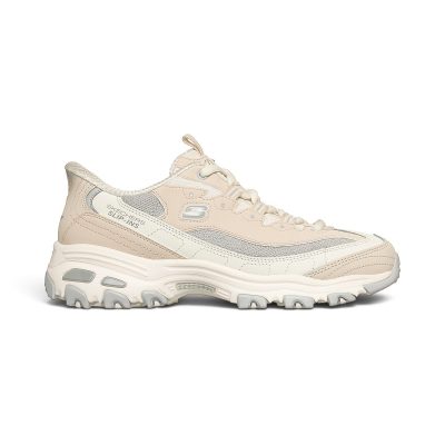 Skechers Women's D'Lites - Smooth Nostalgia Natural Grey Shoes 150537.NTGY