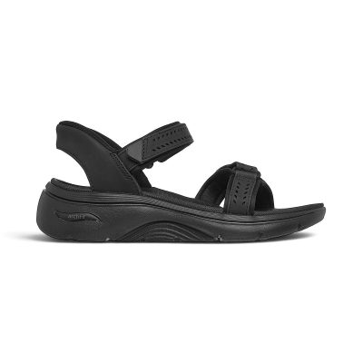 Skechers Women's Go-Walk Arch Fit 2.0 Black Sandals 140894.BBK