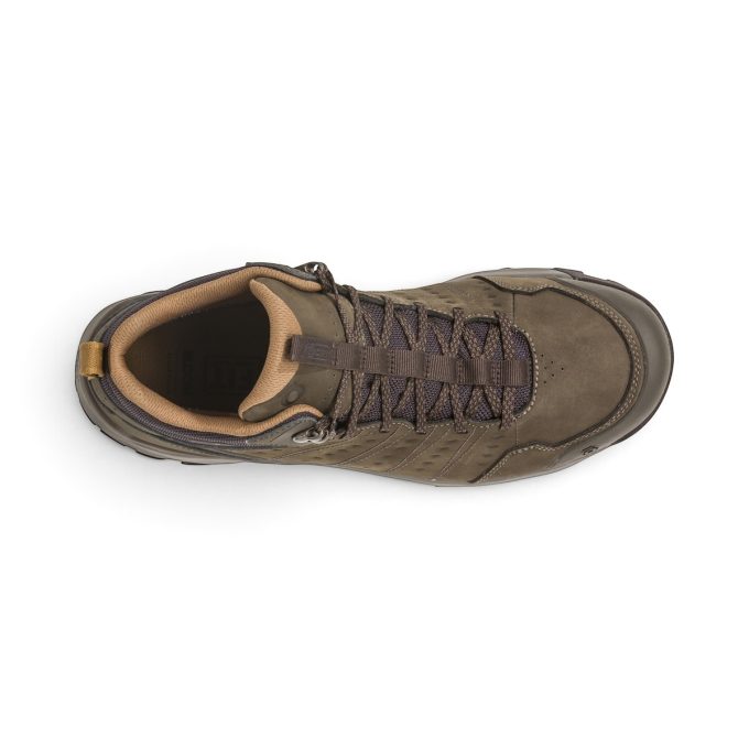 Oboz Men’s Sypes Mid Cedar Brown WP Leather Trail/Hiking Boots 77101.11101