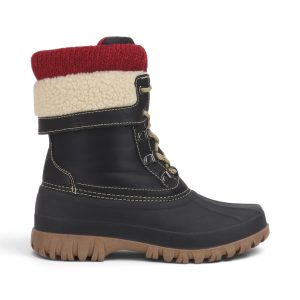 Cougar Shoes Women's Creek Black/Red Winter Boots