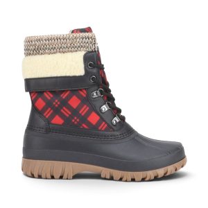 Cougar Shoes Women's Creek Red Plaid Winter Boots