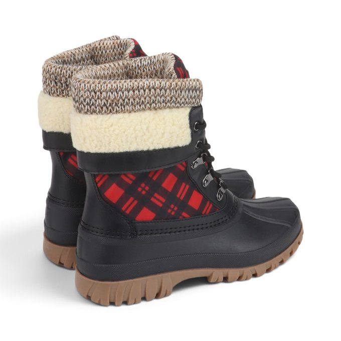 Cougar Shoes Women's Creek Red Plaid Winter Boots