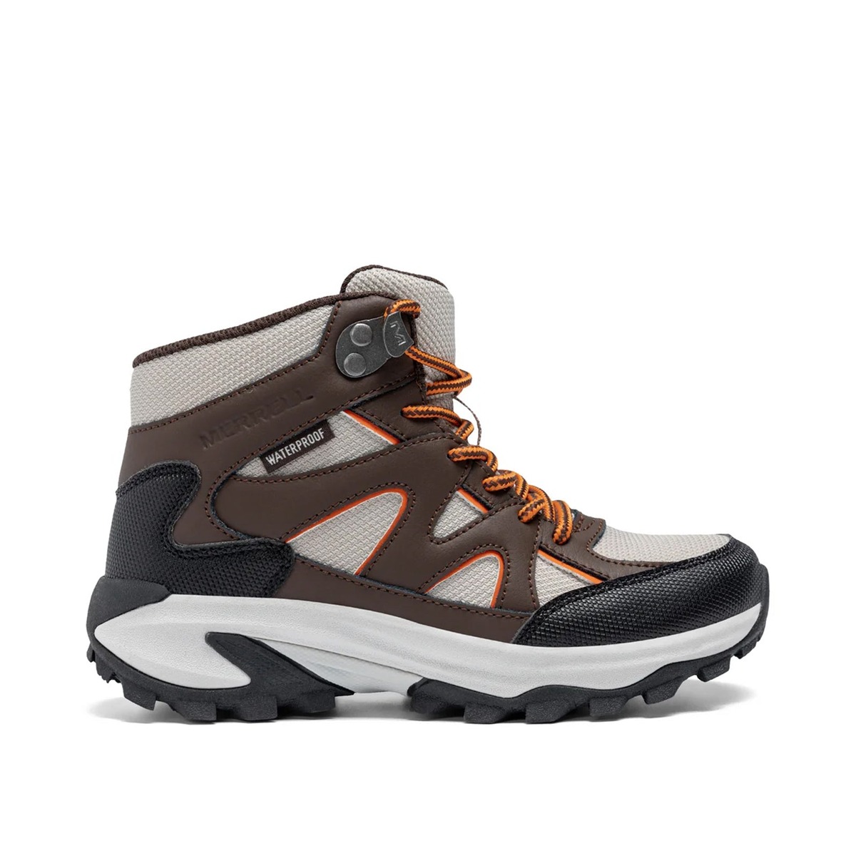 Merrell Big Kids Moab Speed 2 FST Khaki/Brown Waterproof Shoes MF25CC1