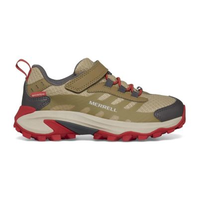 Merrell Big Kids Moab Speed 2 Low A/C Coyote Waterproof Shoes MK267545