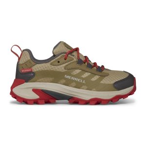 Merrell Big Kids Moab Speed 2 Low Coyote Waterproof Shoes MK267550