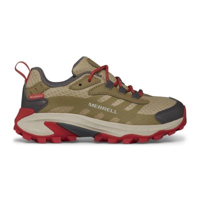 Merrell Big Kids Moab Speed 2 Low Coyote Waterproof Shoes MK267550
