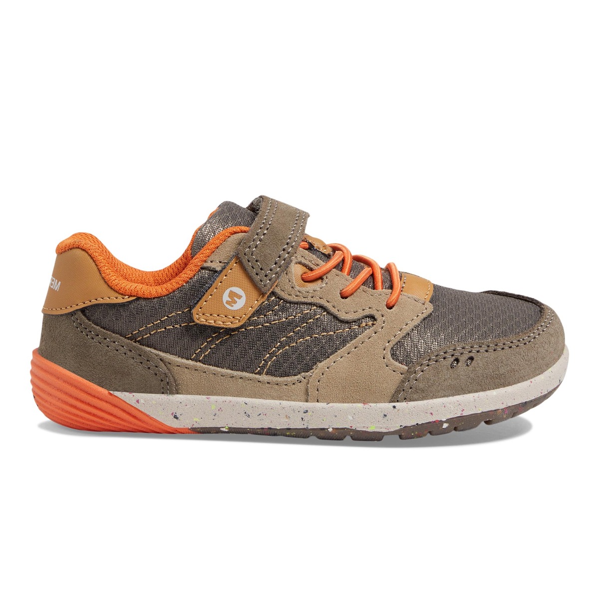 Merrell Little Kids Bare Steps A83 Gunsmoke/Taupe Sneakers ML267731