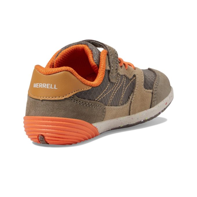 Merrell Little Kids Bare Steps A83 Gunsmoke/Taupe Sneakers ML267731