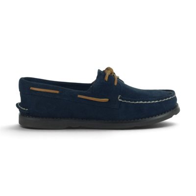 Sperry Men's Authentic Original 2-Eye Ripple Dark Blue Boat Shoes 14087298