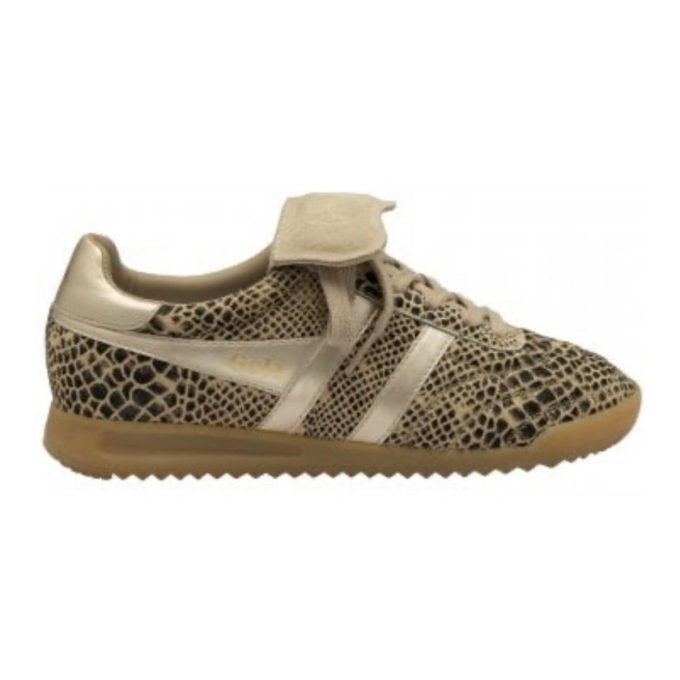 Gola Women's Stadium 86 Sahara Snake/Gold Sneakers CLB860ZY - Image 4