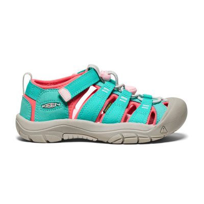 Keen Big Kids Newport H2 Bright Aqua/Giggle Pink Sandals 1030792