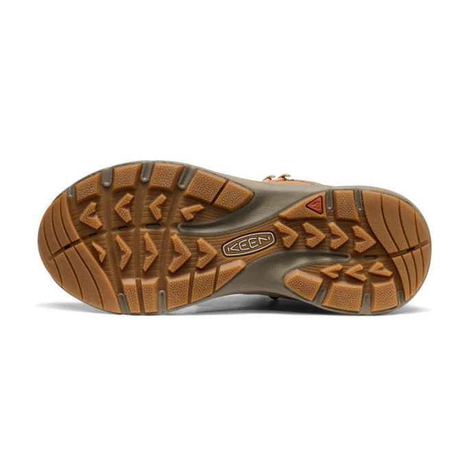 Keen Women's Leiki Leather Mid Chipmunk/Bison Waterproof Hiking Boots 1031190 - Image 4