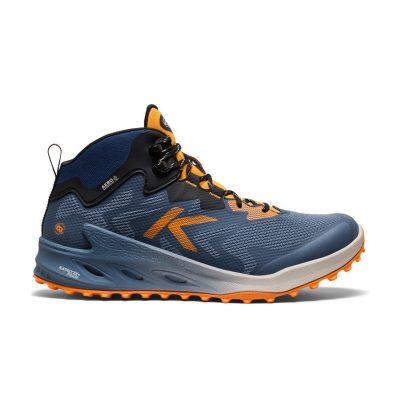 Keen Men's Zionic NXT Mid Naval Academy/Bright Marigold Waterproof Hiking Boots 1031253