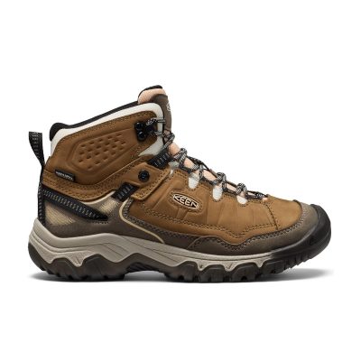 Keen Women's Targhee IV Mid Coyote/Peach Fuzz Waterproof Hiking Boots 1031777