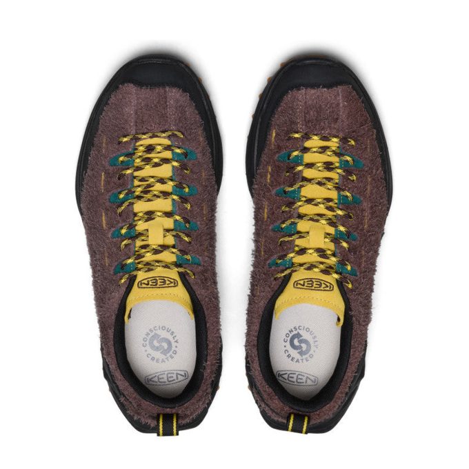 Keen Men's Jasper Zionic Java/Cream Gold Trail Running Shoes 1031786 - Image 4