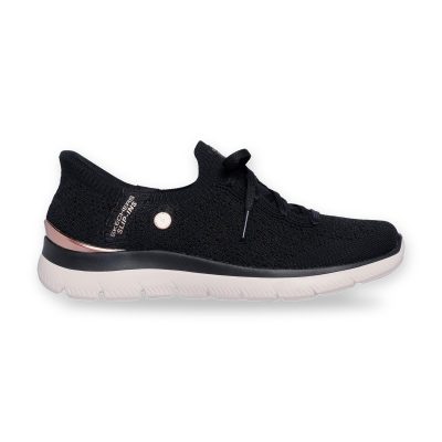 Skechers Martha Stewart Women's Summits - Floral Dreams Black Sneakers 150285.BLK