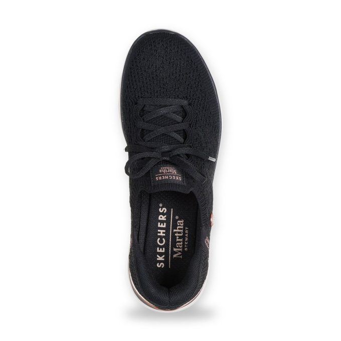 Skechers Martha Stewart Women's Summits - Floral Dreams Black Sneakers 150285.BLK - Image 4