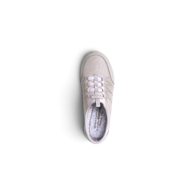 Skechers Women's Relaxed Fit Glide-Step Comfort Taupe Open-Back Shoes 159545.TPE - Image 4