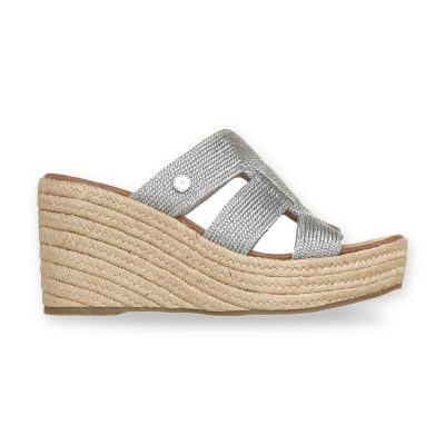 Skechers Martha Stewart Women's Iris - Unstoppable Silver Wedge Sandals 163578.SIL