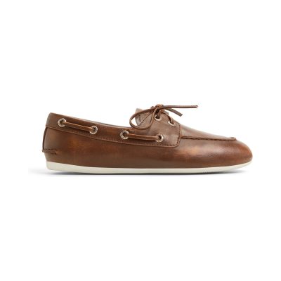 Chaussures bateau Sperry pour femme, modèle Slim Tan en cuir vieilli, référence 13933909