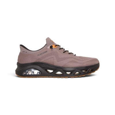 Skechers Men's Slip-Ins UNO Glide-Step - Air Gliders Brown/Black Sneakers 183421.BRBK
