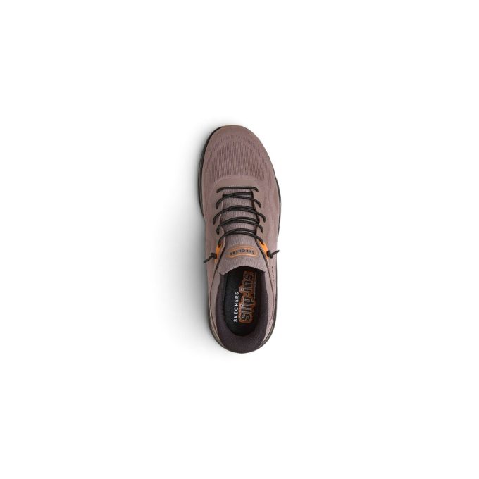 Skechers Men's Slip-Ins UNO Glide-Step - Air Gliders Brown/Black Sneakers 183421.BRBK - Image 4