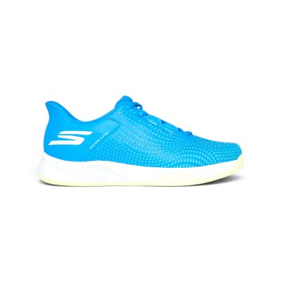 Skechers Men's Slip-Ins Relaxed Fit Viper Court Reload Blue/Lime Pickleball Shoes 246101.BLLM