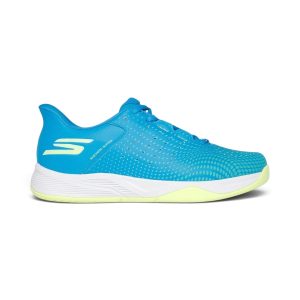 Skechers Men's Slip-Ins Relaxed Fit Viper Court Reload Blue/Lime Pickleball Shoes 246101.BLLM