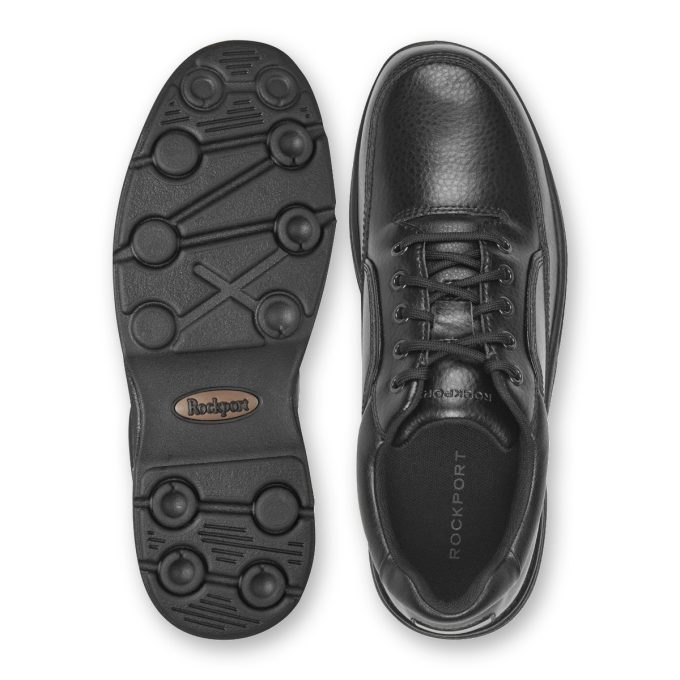 Rockport Men's Eureka Black Leather Walking Shoes K71218 - Image 4