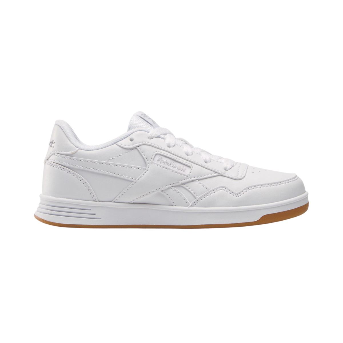Baskets Reebok Court Advance pour enfants, blanches et gomme, référence 100208262