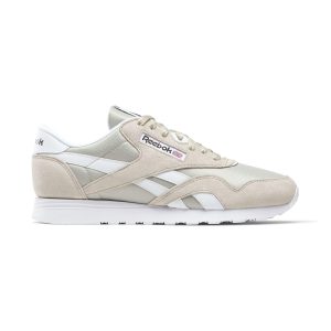 Baskets Reebok Classic Nylon Sport pour homme, beige/blanc, référence 100209549
