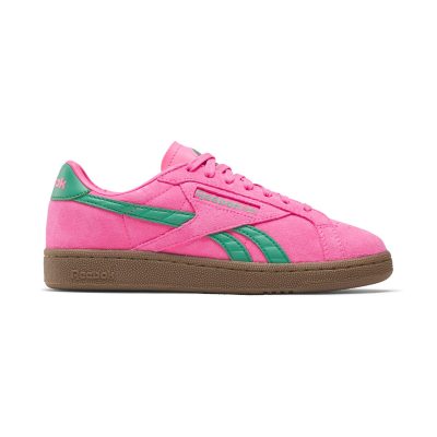 Reebok Women’s Club C Grounds UK Atomic Pink/Upgrade Green/Gum Sneakers 100229526